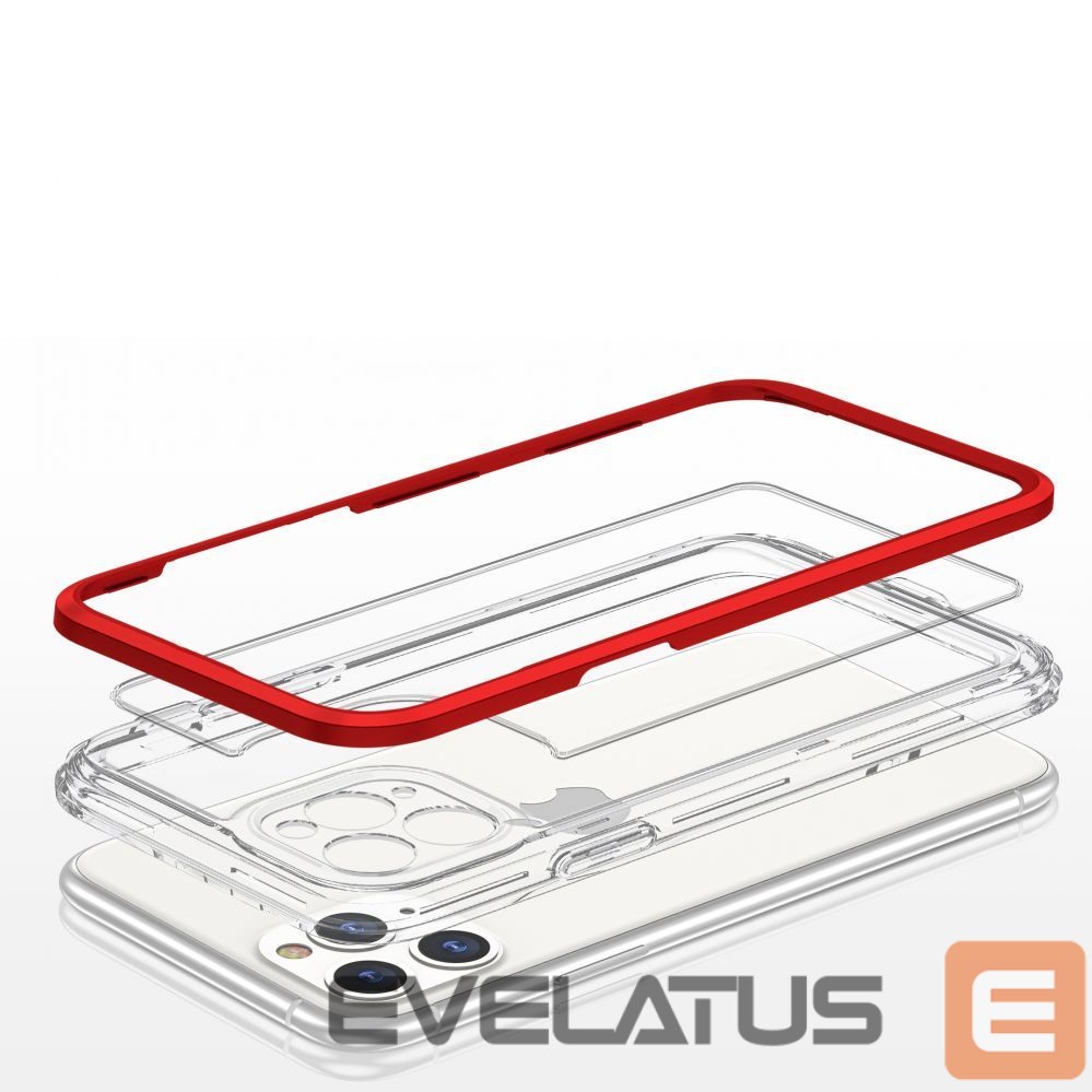 Чехол на заднюю панель Hurtel Transparent || Red