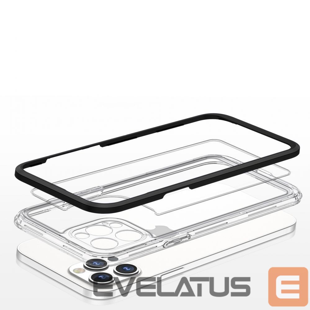 Чехол на заднюю панель Hurtel Black || Transparent