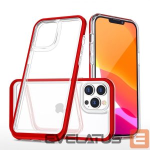 Чехол на заднюю панель Hurtel  Transparent || Red 