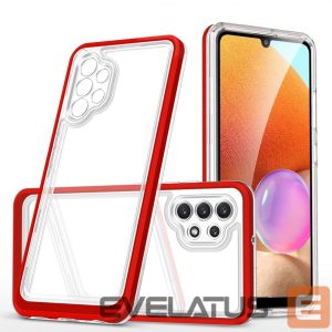 Чехол на заднюю панель Hurtel  Transparent || Red 