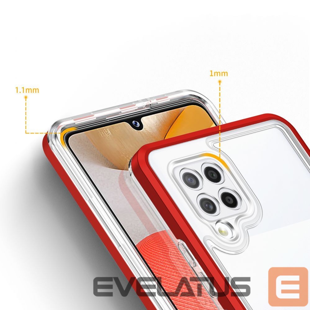 Чехол на заднюю панель Hurtel Transparent || Red