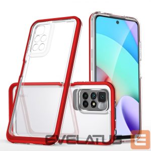 Чехол на заднюю панель Hurtel  Transparent || Red 