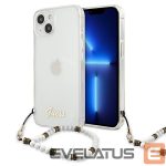 Чехол на заднюю панель Guess  Guess GUHCP13MKPSWH iPhone 13 6.1" Transparent hardcase White Pearl