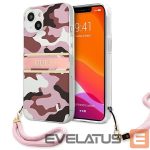 Чехол на заднюю панель Guess  Guess GUHCP13SKCABPI iPhone 13 mini 5.4" pink/pink hardcase Camo Strap Collection