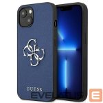 Чехол на заднюю панель Guess  Guess GUHCP13SSA4GSBL iPhone 13 mini 5.4" blue/blue hardcase Saffiano 4G Metal Logo