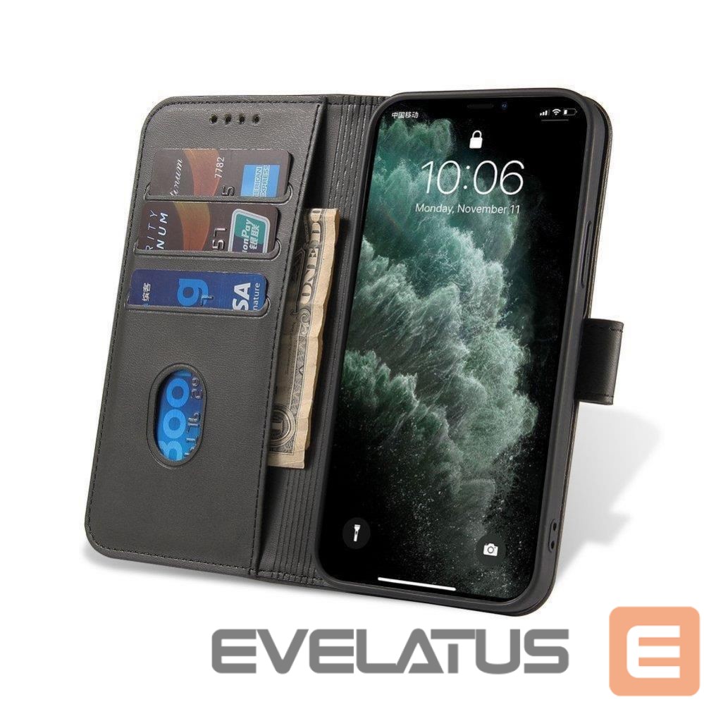 Чехол на заднюю панель Hurtel Magnet Case elegant case cover Huawei nova 8 black cover with stand function
