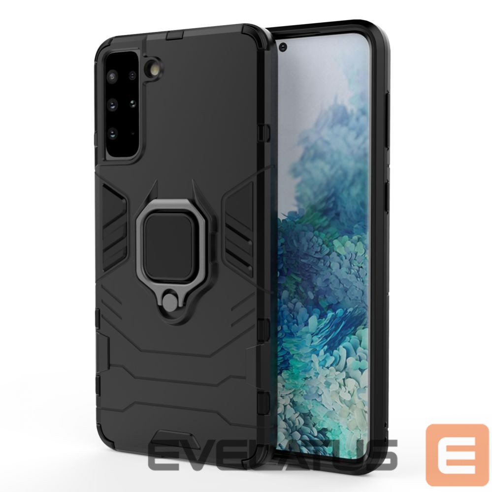 Чехол на заднюю панель Hurtel Ring Armor tough hybrid case cover + magnetic holder for Samsung Galaxy S22 + (S22 Plus) black