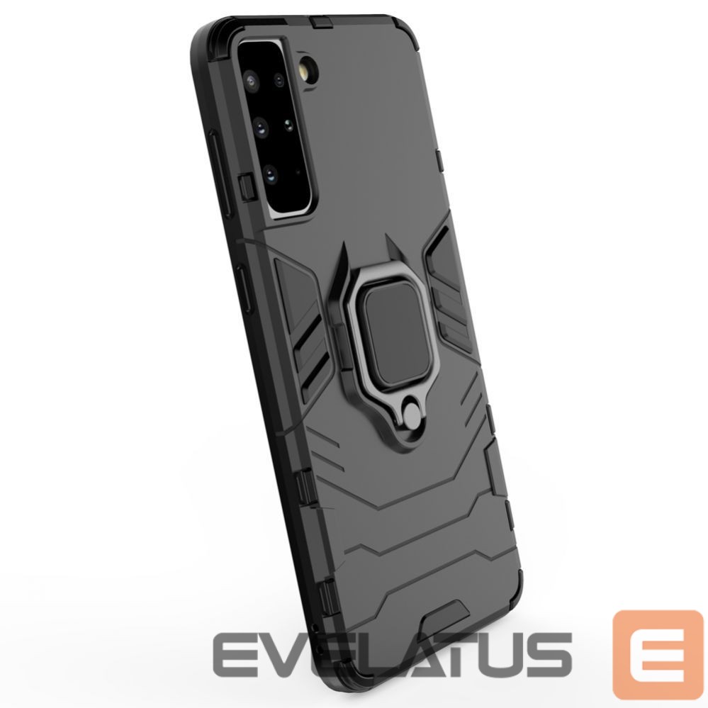 Чехол на заднюю панель Hurtel Ring Armor tough hybrid case cover + magnetic holder for Samsung Galaxy S22 + (S22 Plus) black