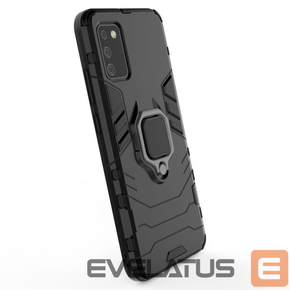 Чехол на заднюю панель Hurtel Ring Armor tough hybrid case cover + magnetic holder for Samsung Galaxy A03s (166.5) black