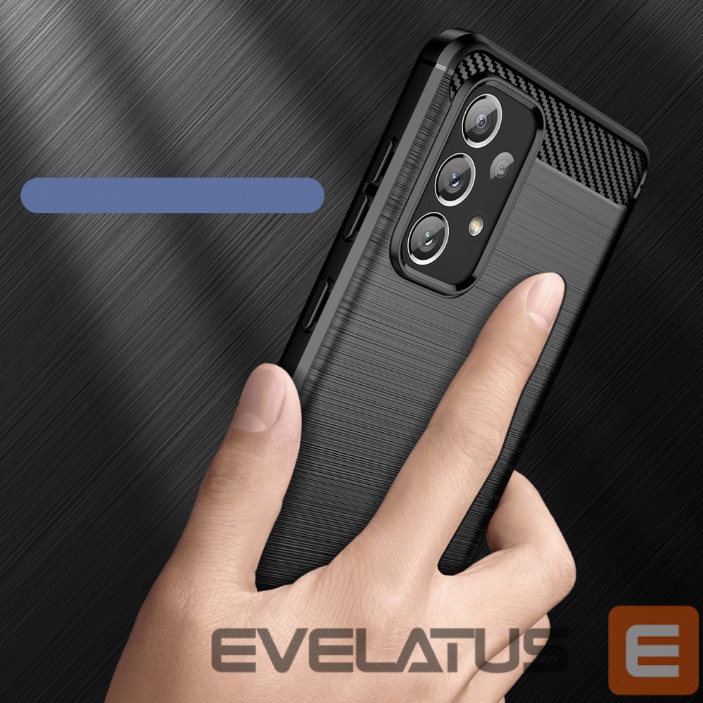 Чехол на заднюю панель Hurtel Carbon Case Flexible TPU cover for Samsung Galaxy A73 black