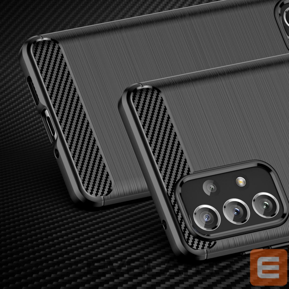 Чехол на заднюю панель Hurtel Carbon Case Flexible TPU cover for Samsung Galaxy A73 black