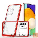 Чехол на заднюю панель Hurtel  Transparent || Red 