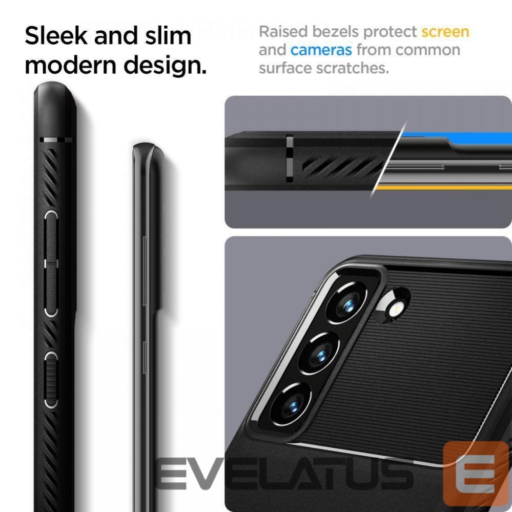 Чехол на заднюю панель Spigen Spigen Rugged Armor Case for Samsung Galaxy S21 FE - Matte Black