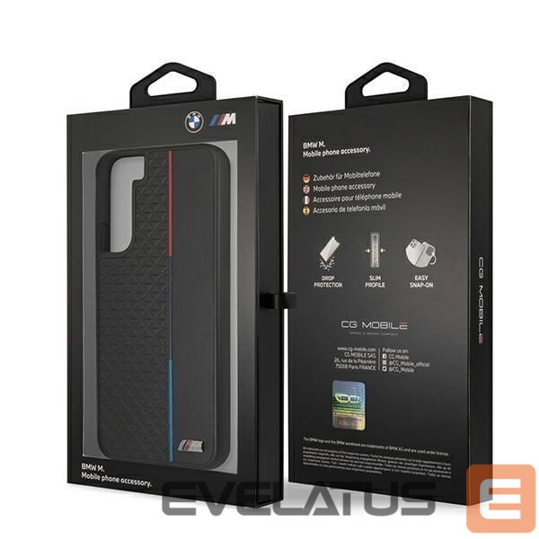 Чехол на заднюю панель BMW BMW M Collection Triangles Case for Samsung Galaxy S22+ - Black