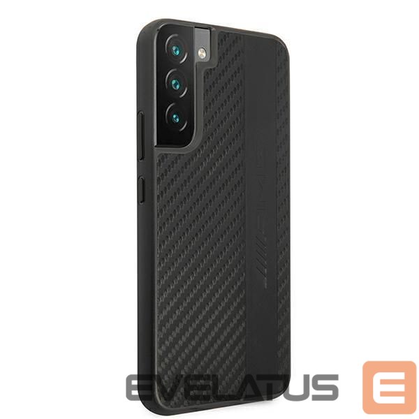 Чехол на заднюю панель Mercedes-Benz AMG Carbon Stripe&Embossed Case for Samsung Galaxy S22+ - Black