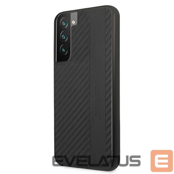 Чехол на заднюю панель Mercedes-Benz AMG Carbon Stripe&Embossed Case for Samsung Galaxy S22+ - Black