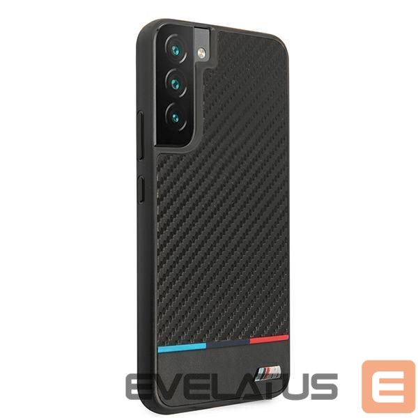Чехол на заднюю панель BMW Etui hardcase BMW BMHCS22MPUCARTCBK S22+ S906 black/czarny M Collection Triangles