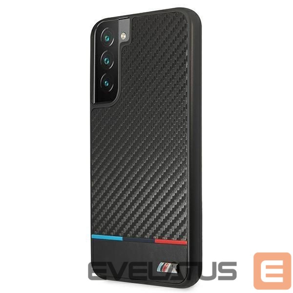 Чехол на заднюю панель BMW Etui hardcase BMW BMHCS22MPUCARTCBK S22+ S906 black/czarny M Collection Triangles