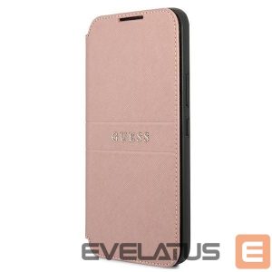 Чехол на заднюю панель Guess  Guess GUBKS22MPSASBPI S22+ S906 pink/pink book Saffiano Stripes
