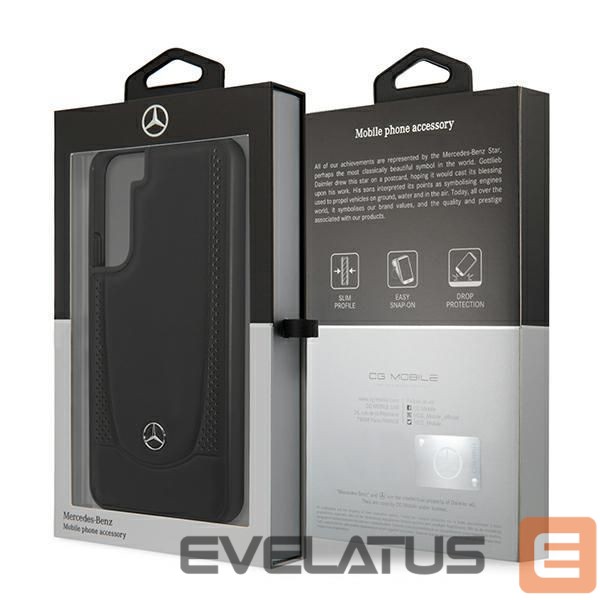 Чехол на заднюю панель Mercedes-Benz Mercedes Leather Urban Line Case for Samsung Galaxy S22+ - Black