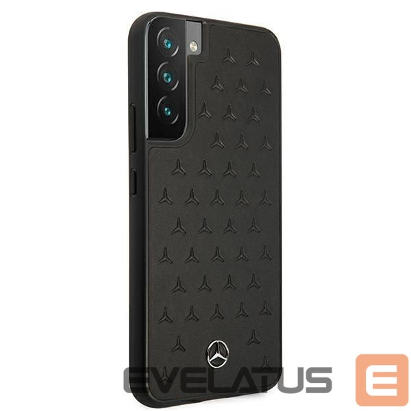 Чехол на заднюю панель Mercedes-Benz Mercedes Leather Stars Pattern Case for Samsung Galaxy S22+ - Black