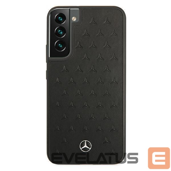 Чехол на заднюю панель Mercedes-Benz Mercedes Leather Stars Pattern Case for Samsung Galaxy S22+ - Black