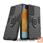Чехол на заднюю панель Hurtel  Ring Armor tough hybrid case cover + magnetic holder for Samsung Galaxy A73 black 