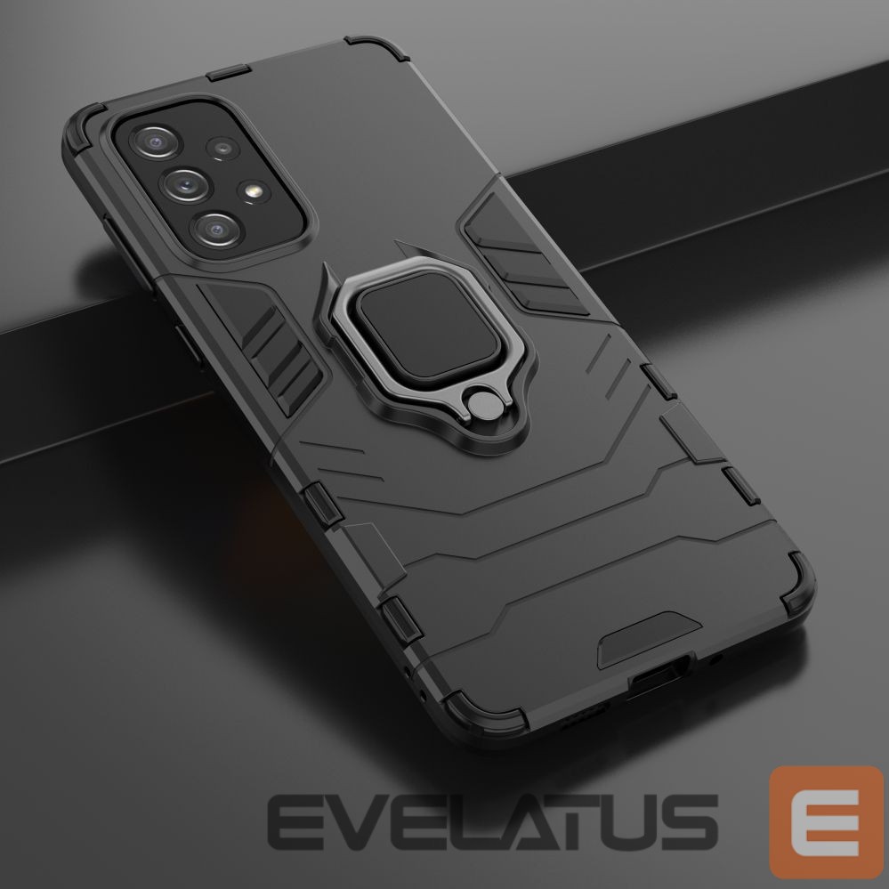 Чехол на заднюю панель Hurtel Ring Armor tough hybrid case cover + magnetic holder for Samsung Galaxy A73 black