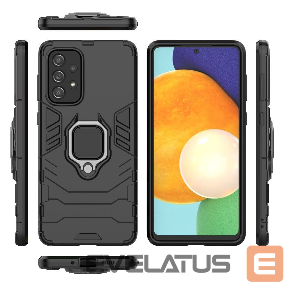 Чехол на заднюю панель Hurtel Ring Armor tough hybrid case cover + magnetic holder for Samsung Galaxy A73 black