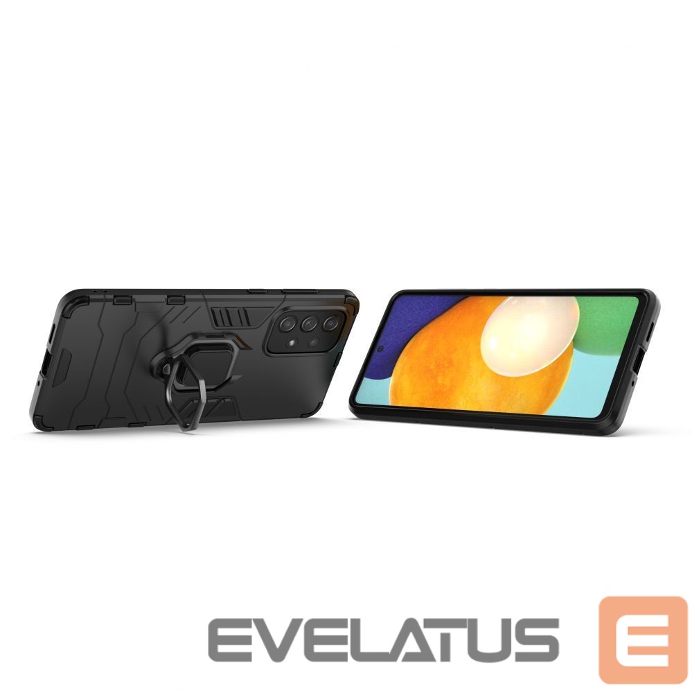 Чехол на заднюю панель Hurtel Ring Armor tough hybrid case cover + magnetic holder for Samsung Galaxy A73 black
