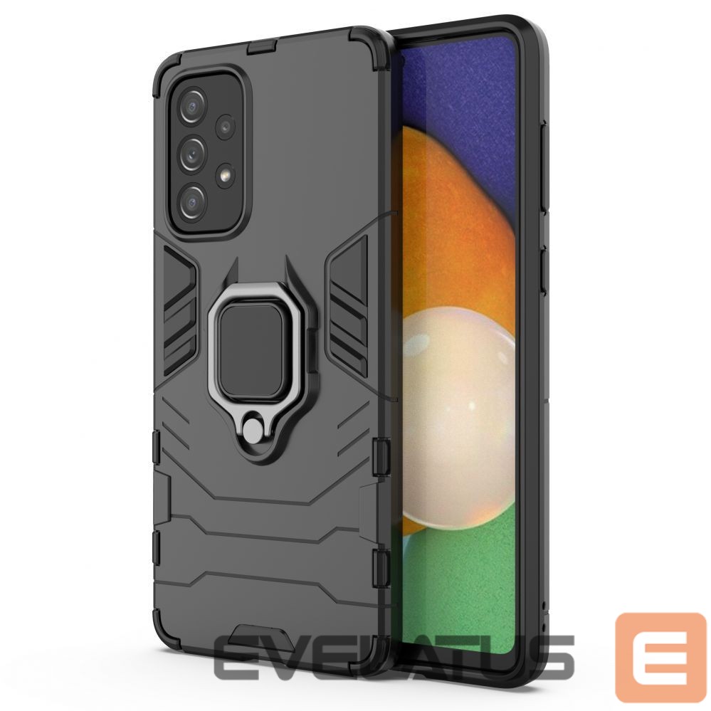 Чехол на заднюю панель Hurtel Ring Armor tough hybrid case cover + magnetic holder for Samsung Galaxy A73 black