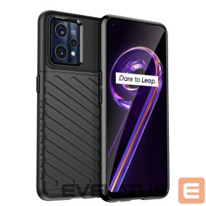 Чехол на заднюю панель Hurtel  Thunder Case Flexible armored cover for Realme 9 Pro + (9 Pro Plus) black 