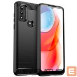 Чехол на заднюю панель Hurtel  Carbon Case Flexible Cover Sleeve Motorola Moto G Play 2022 black 