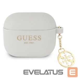 Чехол на заднюю панель Guess  Guess GUA3LSC4EG AirPods 3 cover grey/grey Silicone Charm 4G Collection