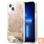 Чехол на заднюю панель Guess  Guess GUHCP13SLFLSD iPhone 13 mini 5.4" gold/gold hardcase Paisley Liquid Glitter