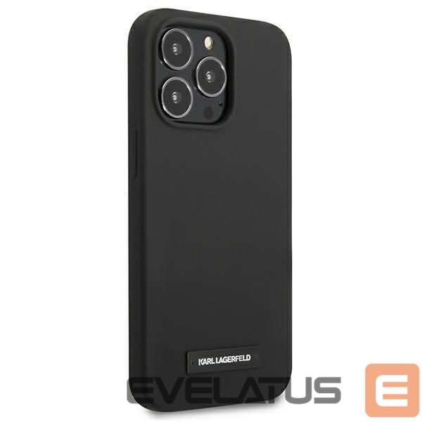 Чехол на заднюю панель Karl Lagerfeld Karl Lagerfeld KLHCP13LSLMP1K iPhone 13 Pro / 13 6,1" hardcase czarny/black Silicone Plaque