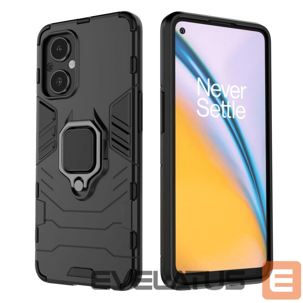 Чехол на заднюю панель Hurtel Ring Armor tough hybrid case cover + magnetic holder for OnePlus Nord N20 5G black