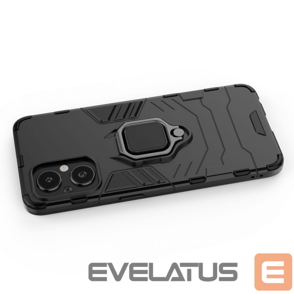Чехол на заднюю панель Hurtel Ring Armor tough hybrid case cover + magnetic holder for OnePlus Nord N20 5G black
