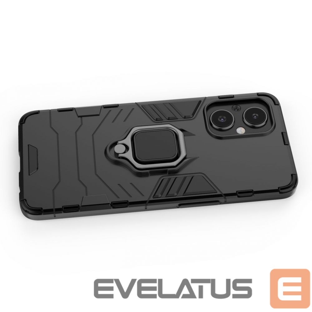 Чехол на заднюю панель Hurtel Ring Armor tough hybrid case cover + magnetic holder for OnePlus Nord N20 5G black