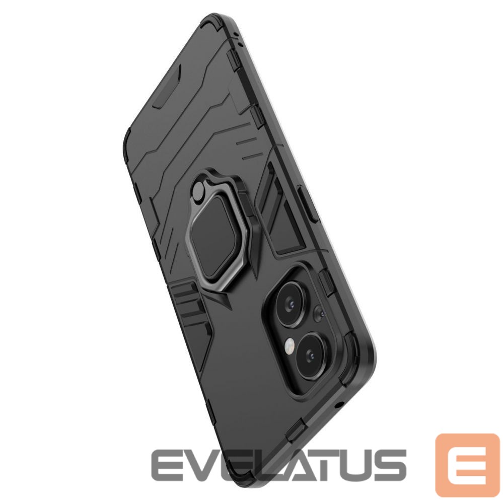 Чехол на заднюю панель Hurtel Ring Armor tough hybrid case cover + magnetic holder for OnePlus Nord N20 5G black