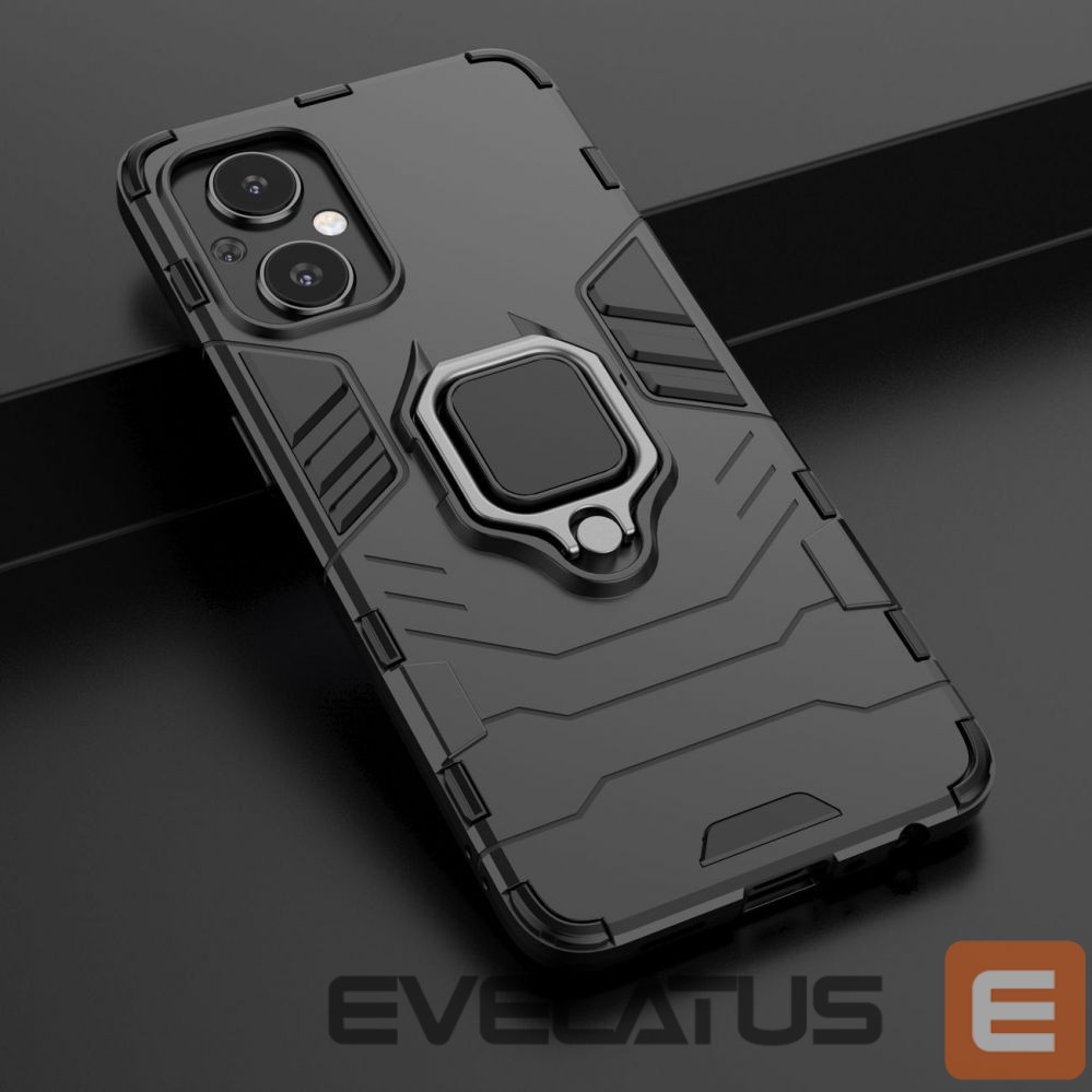 Чехол на заднюю панель Hurtel Ring Armor tough hybrid case cover + magnetic holder for OnePlus Nord N20 5G black
