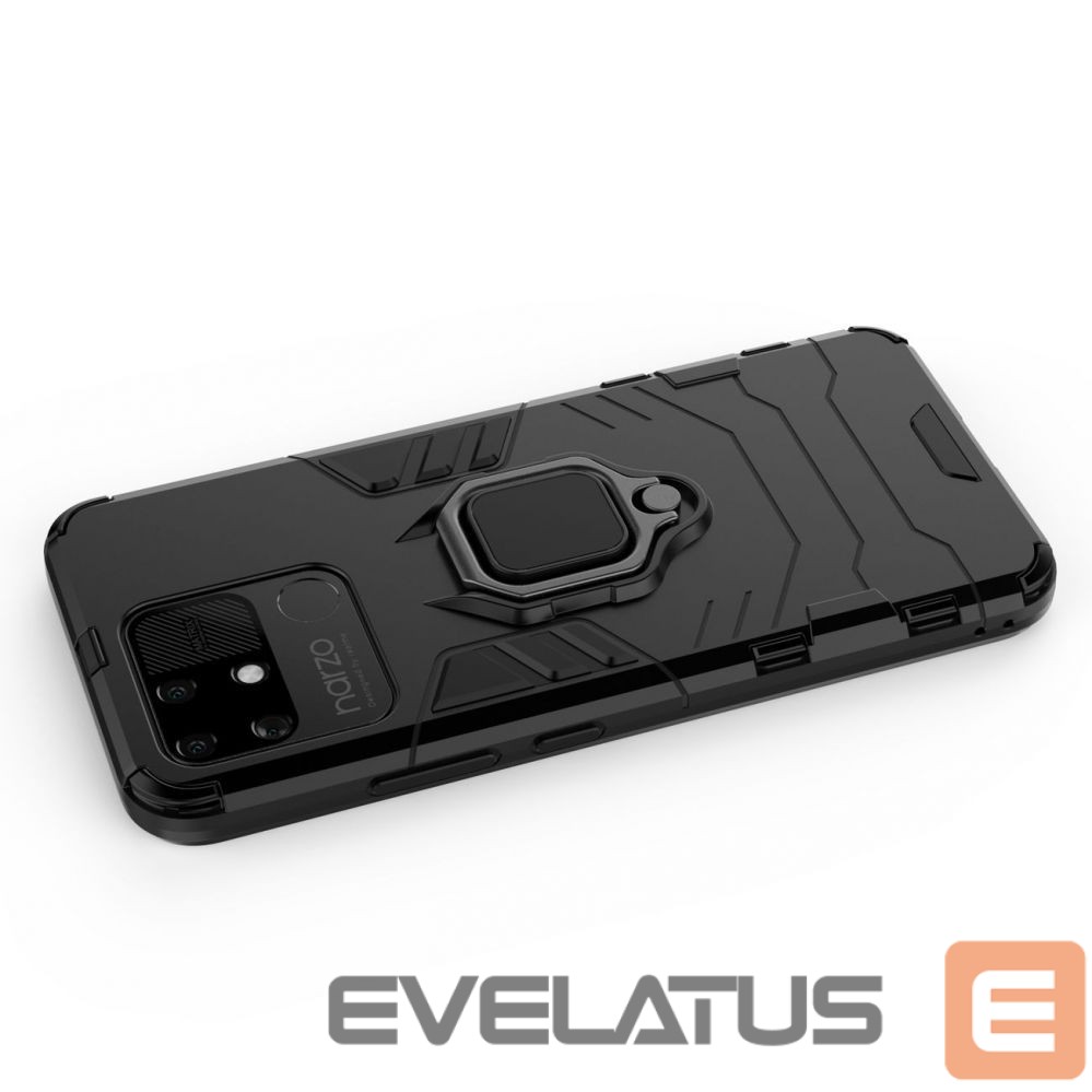 Чехол на заднюю панель Hurtel Ring Armor tough hybrid case cover + magnetic holder Realme Narzo 50A black