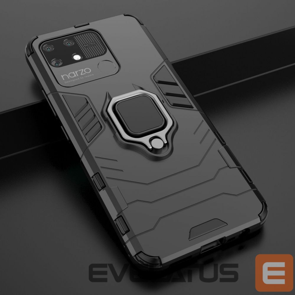 Чехол на заднюю панель Hurtel Ring Armor tough hybrid case cover + magnetic holder Realme Narzo 50A black