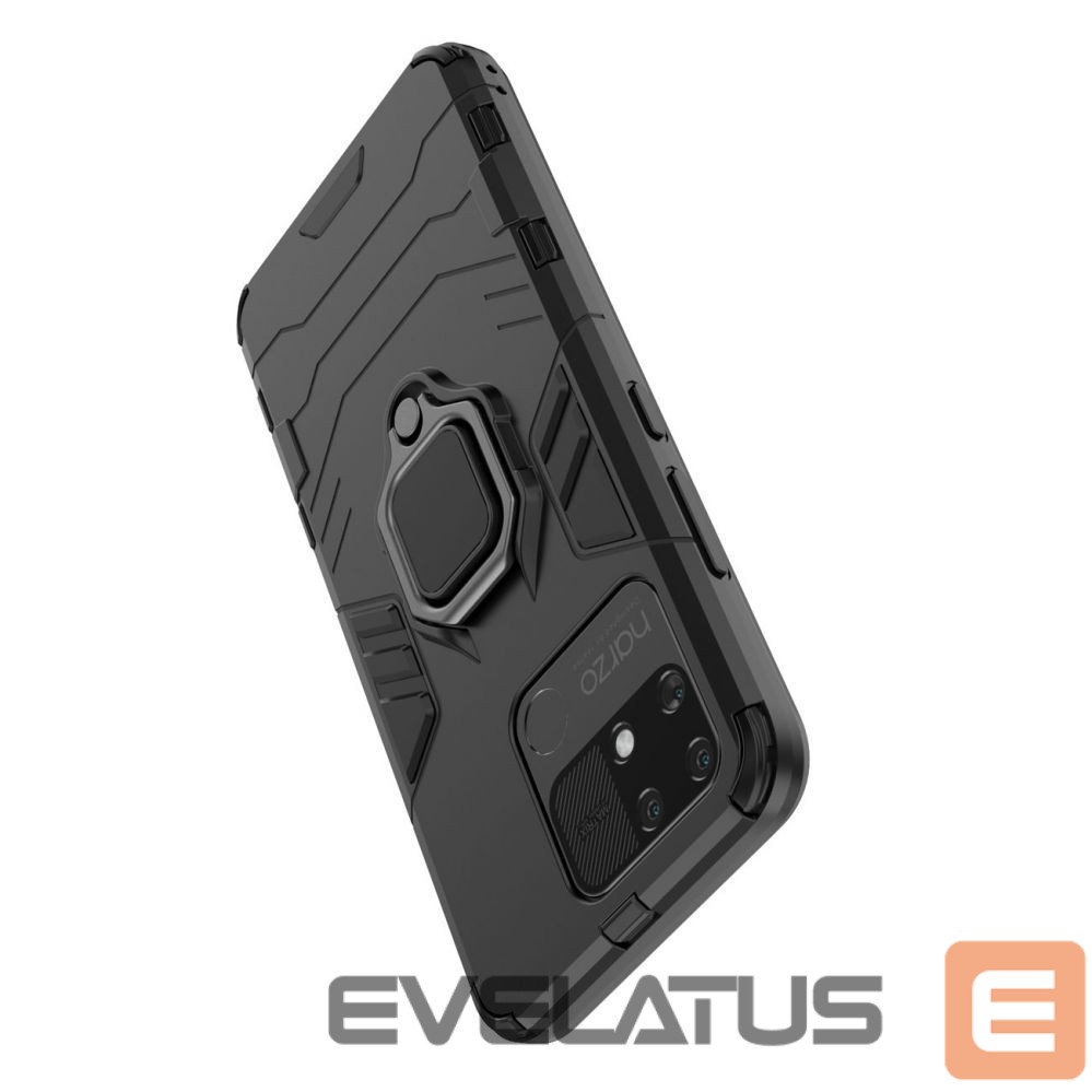 Чехол на заднюю панель Hurtel Ring Armor tough hybrid case cover + magnetic holder Realme Narzo 50A black
