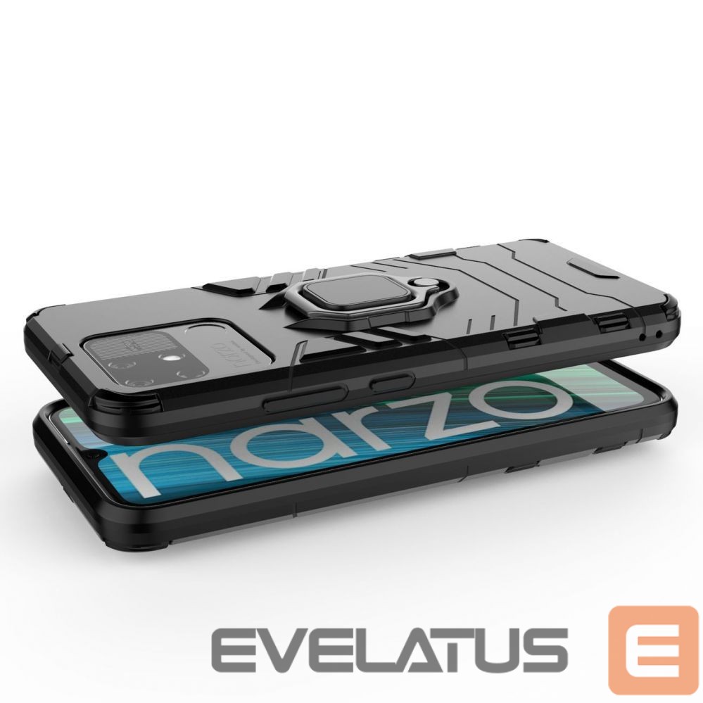 Чехол на заднюю панель Hurtel Ring Armor tough hybrid case cover + magnetic holder Realme Narzo 50A black
