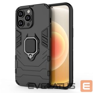 Чехол на заднюю панель Hurtel  Ring Armor case for iPhone 14 Pro armored cover magnetic holder ring black 
