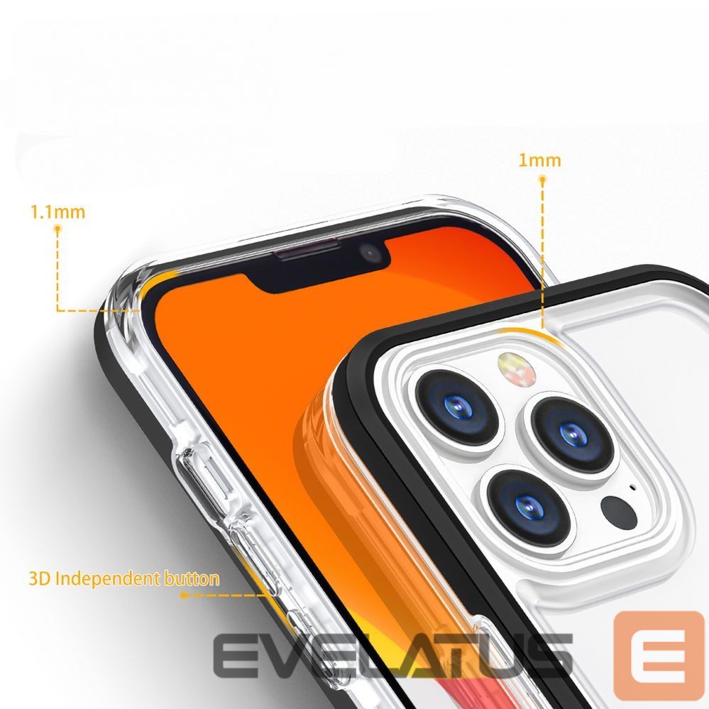 Чехол на заднюю панель Hurtel Red || Transparent