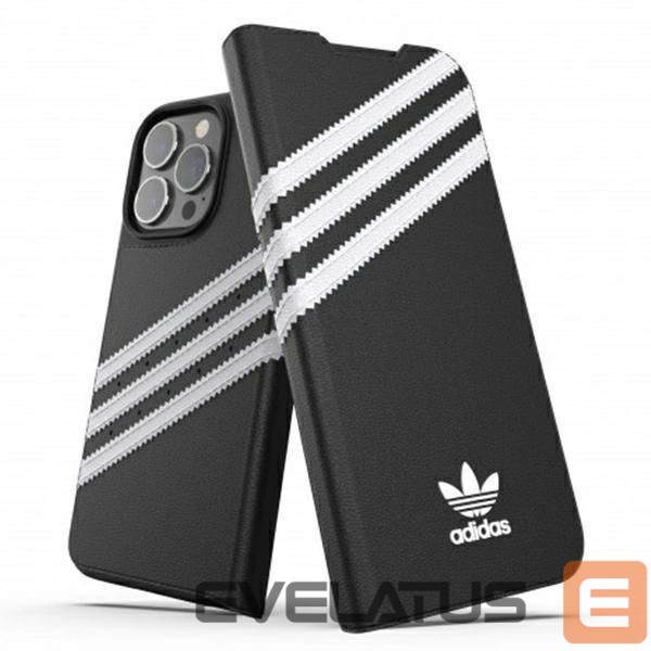 Чехол на заднюю панель Adidas Adidas OR Booklet Case PU iPhone 13 Pro / 13 6,1" czarno biały/black white 47112