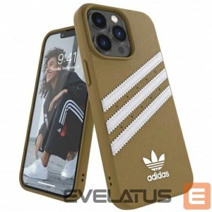 Чехол на заднюю панель Adidas  Adidas OR Moulded PU iPhone 13 Pro Max 6,7" beżowo-złoty/beige-gold 47807 