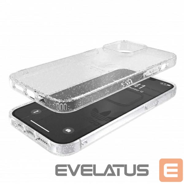 Чехол на заднюю панель Adidas Adidas OR Protective Clear Case Glitter for iPhone 13 Pro Max - Transparent Silver